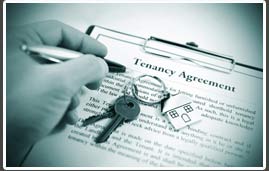 tenancy agreement being signed